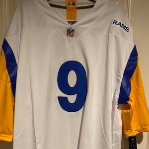 Matthew Stafford 9 Los Angeles Rams NFL football jersey Stitched New